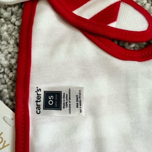 Carter’s Baby Bib Fourth of July Patriotic USA Flag 100% cotton - Picture 9 of 9